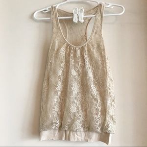 Express Lace Floral Tank
